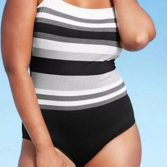 Kona Sol Striped One-Piece Swimsuit - Picture 6 of 6